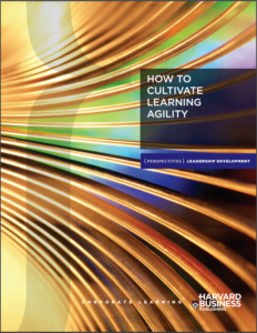HBR 2016 title page how to cultivate learning agility