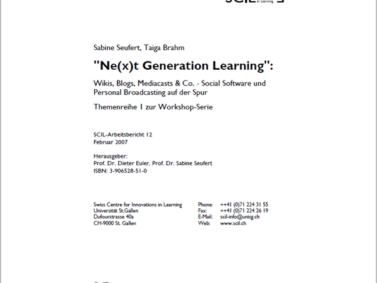 scil Arbeitsbericht Next Generation Learning